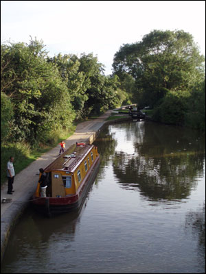 Barge on a canal