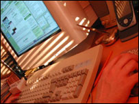 On the computer