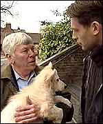 Vet John Hawkridge and  Inside Out's Chris Packham