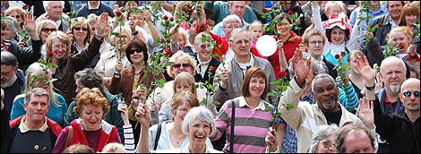 St George's Day crowd