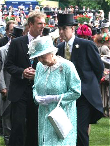 Tim Dellor has a regal moment. Is he having a word with Prince Andrew? 