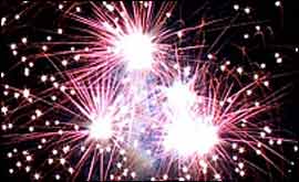 A firework display 