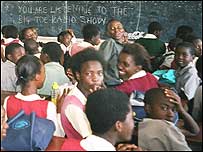 African school children
