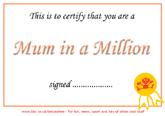 mum in a million