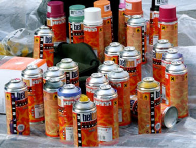 Cans of colour