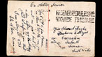 Back of a postcard sent by Evan Davies