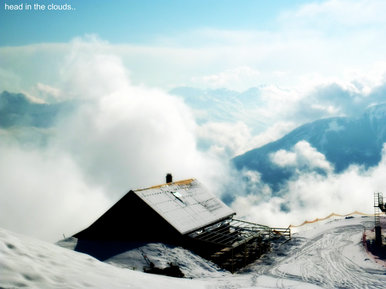 head in the clouds