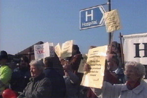 Denise joins a protest
