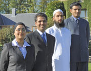 The Chaplains to the Military: (left to right) Mandeep Kaur (Sikh), Krishan Attri (Hindu), Asim Hafiz (Muslim), Dr. Sunil Kariyakarawana (Buddhist)