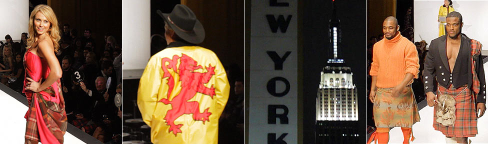 Four New York catwalk scenes