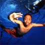 Boy swimming