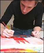 Ed Kluz at work
