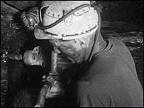 Miner drilling