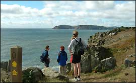 Jo Bishop near Prawle Point