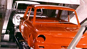 Photograph of the Hillman Imp car factory