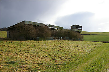 The stand at Buckfastleigh Racecourse