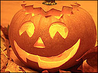 Halloween pumpkin lantern