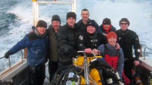 Group photo of the dive crew, copyright Graeme Govenlock