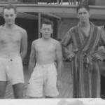 Bob is center, others are unknown.