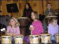 The children get involved