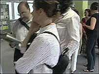 Queue at diabetes clinic