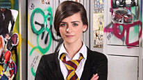 Vicki (Rebecca Ryan) lacks confidence as the school fashion show approaches
