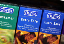 Boxes of condoms