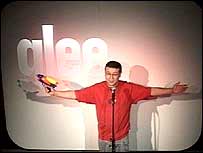 Adrian Golberg performing at the Glee Club