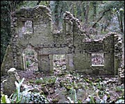 A ruin caused by a landslip