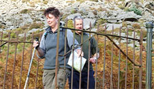 Heading through the old iron gate