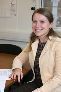 Polish site secretary Ania Smatana