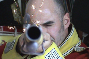 Richard regularly puts on full Napoleanic battle gear, picks up a musket and goes to battle at weekends!