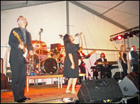 The Commitments playing at Silloth Beer Festival