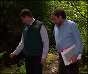 Roger Burnett and Tony Rowley in the Secret Garden