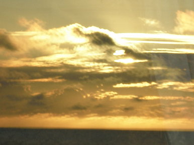 Reflection of sunset