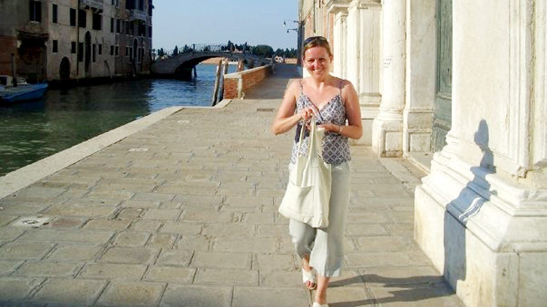 Producer Kirsten in Venice last year.