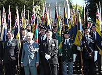 Veterans at the Commemoration Service in the Memorial Gardens in Dublin
