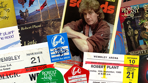 Various items of Robert Plant memorabilia