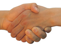 A handshake