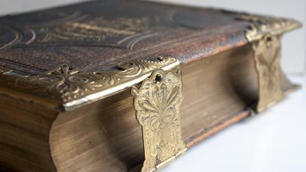 Photograph of Morgan's Welsh Bible