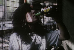 Teenager drinking alcohol
