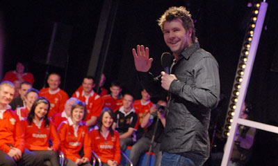 Rhod on stage