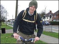 Phil on a bike
