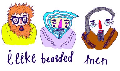 3 bearded men