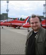 Nic Baddeley and the Red Arrows
