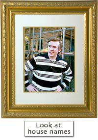 Alan outside his new house