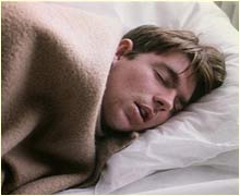 man asleep