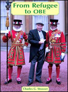 Front cover of autobiography "From Refugee to OBE"