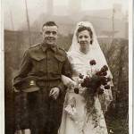 Ken and Dorothy Russell (nee Wheeler;) on their wedding day - 16/3/1941