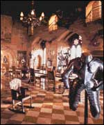 The great hall at Warwick Castle